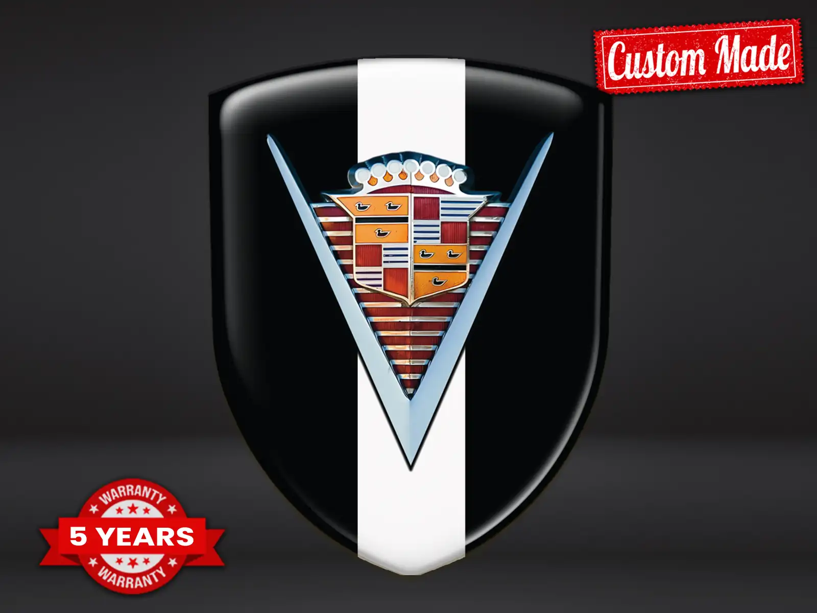 Cadillac Emblèmes Silicone Logo Limité Dôme Course ST